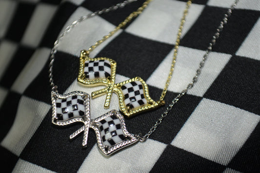 Checkered Flag Necklace