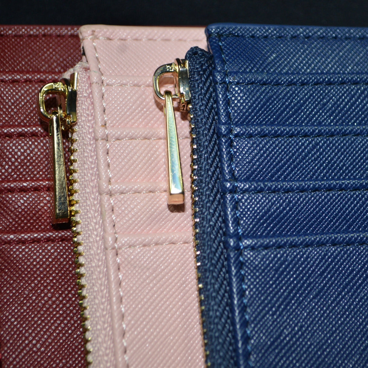 Slim Card Wallet with Zipper
