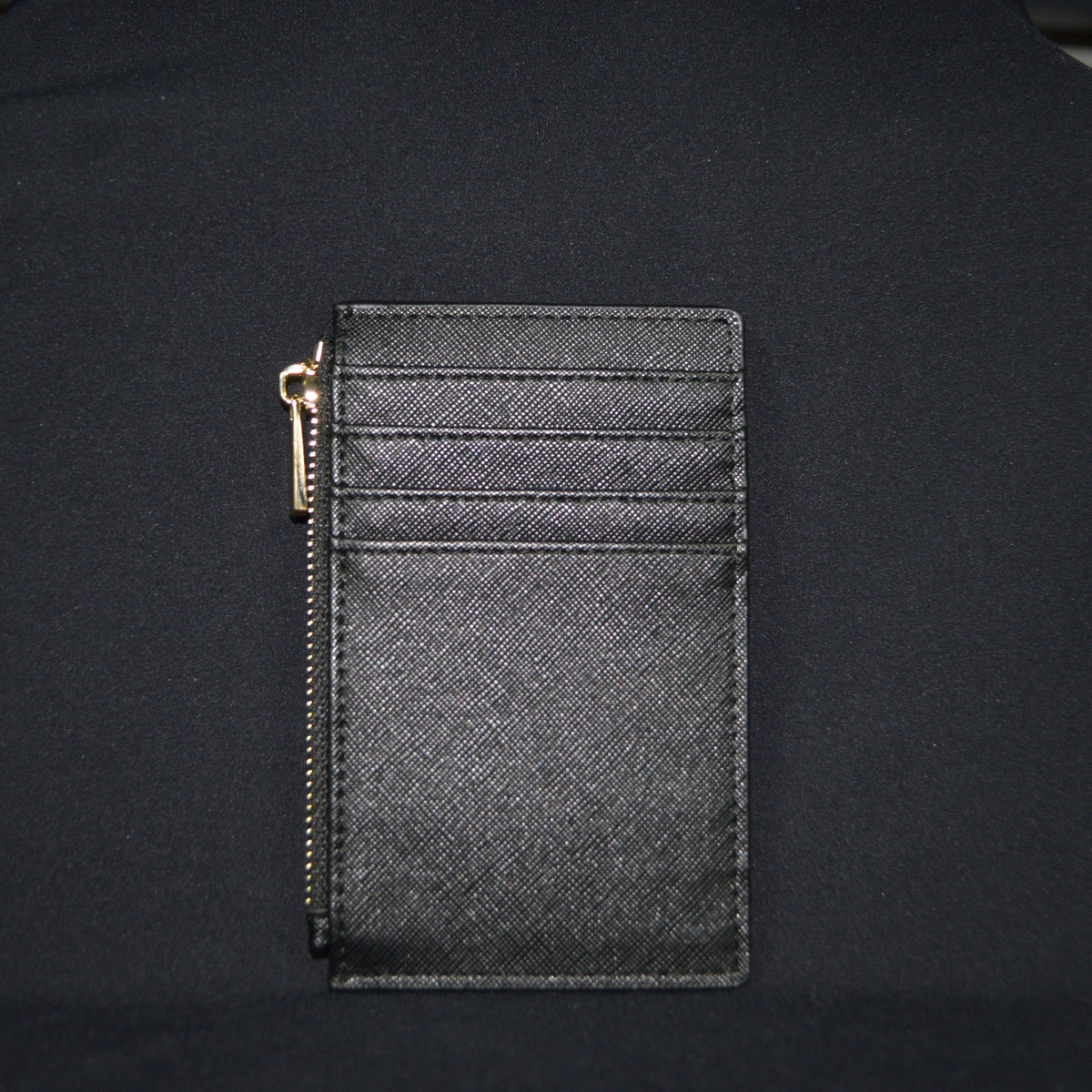 Slim Card Wallet with Zipper