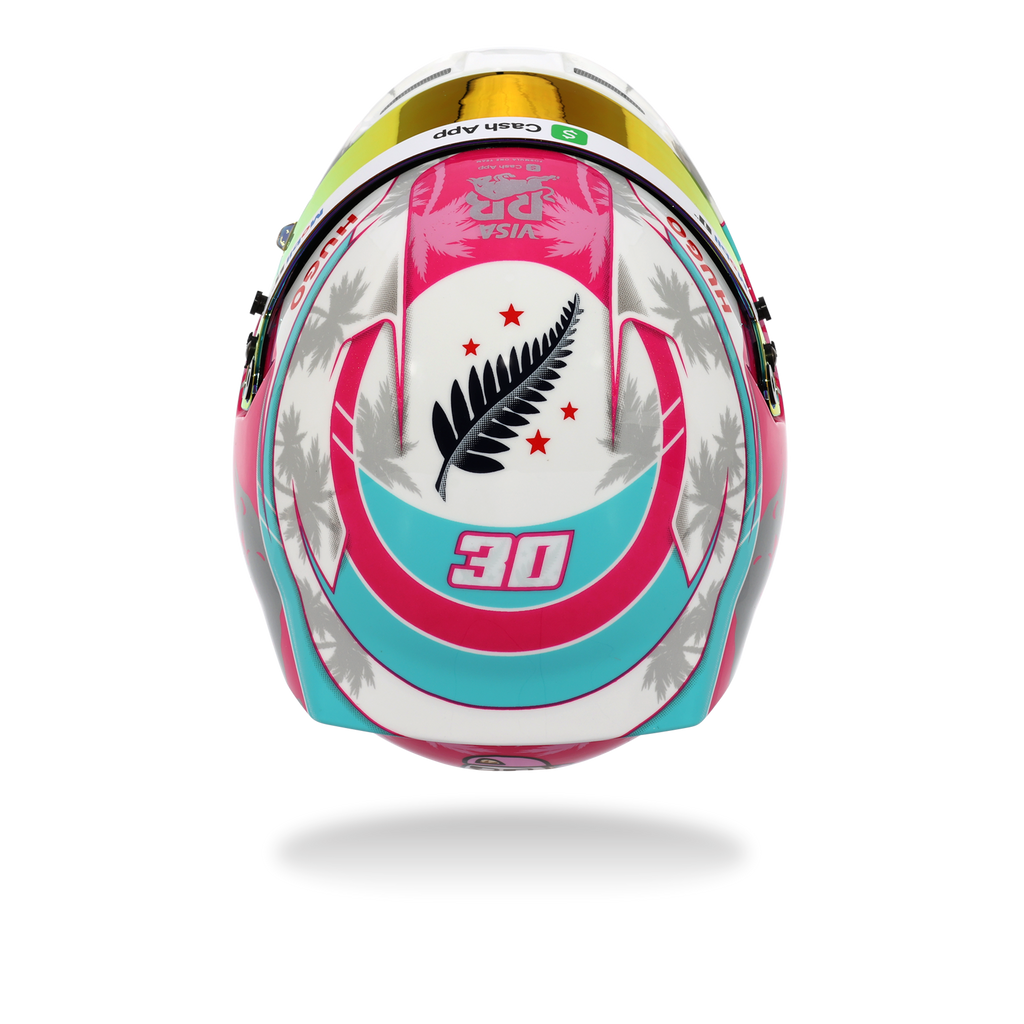 Liam Lawson Bell mini helmet