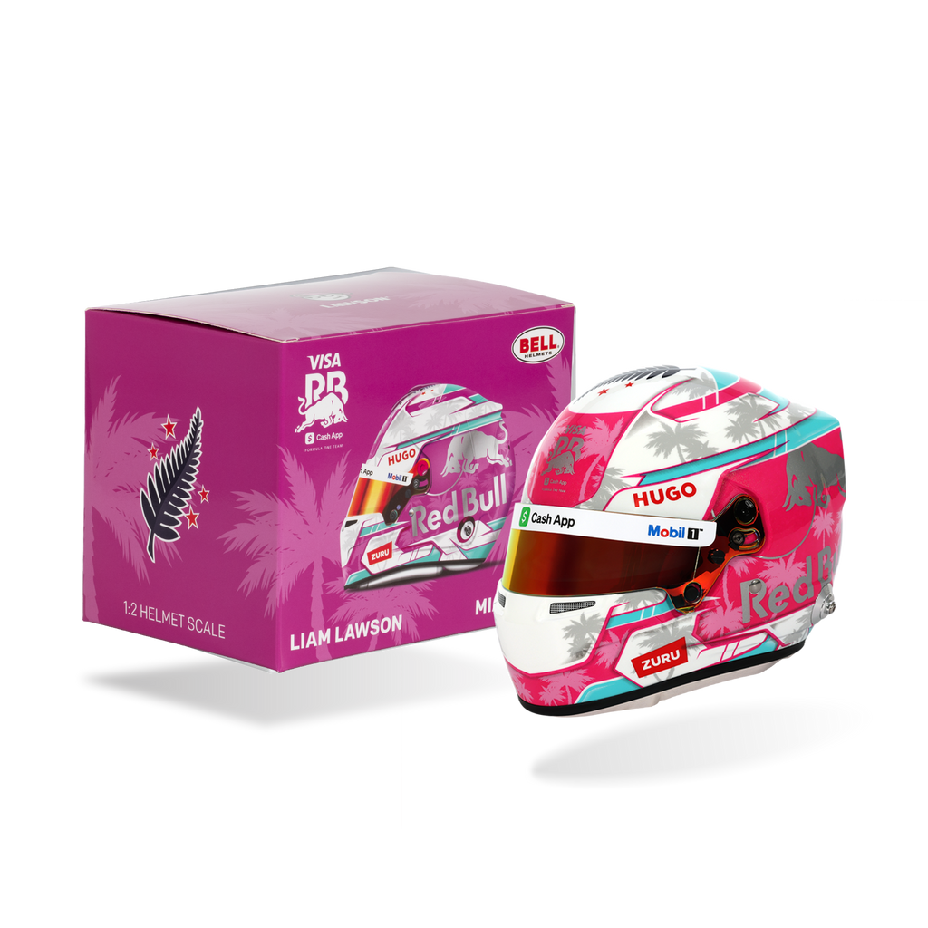 Liam Lawson Bell mini helmet
