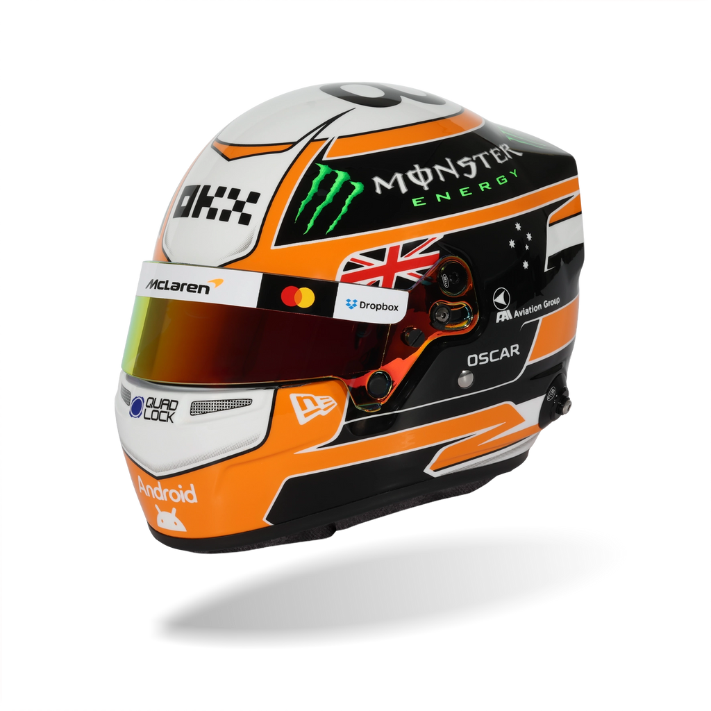 Oscar Piastri Bell mini helmet